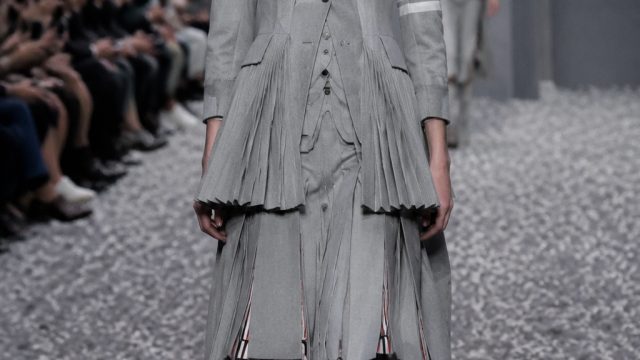 Highlights from Thom Browne's Groundbreaking Spring 2027 Fashion Show | sydney senin hartap73, solis