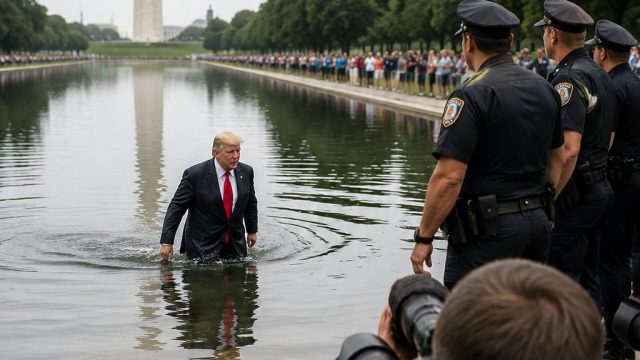 Controversial Incident at Trump’s Reflecting Pool: Legal Battle Looms | keluaran lotto, idn slot 888